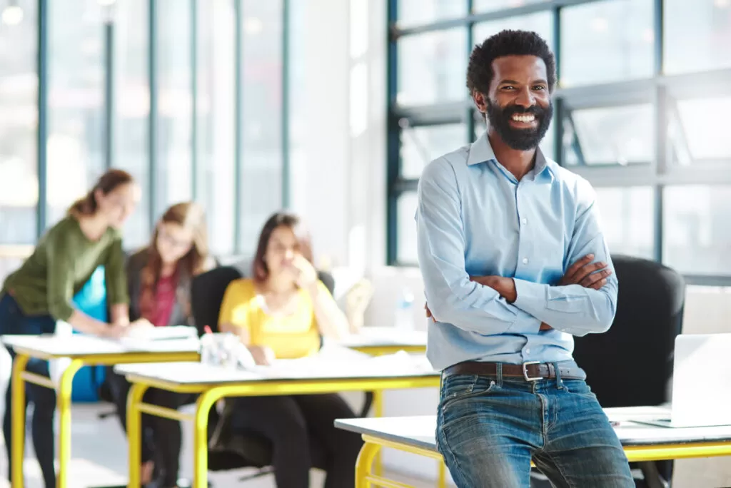 businessman in an office